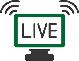 kreatives Icon-Design für Live-Streaming vektor