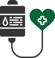 blod donation kreativ ikon design vektor