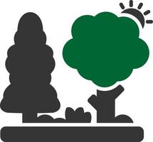 Wald kreatives Icon-Design vektor