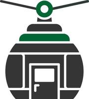 Seilbahn kreatives Icon-Design vektor