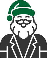 Weihnachtsmann kreatives Icon-Design vektor