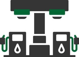 Tankstelle kreatives Icon-Design vektor