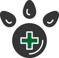 Veterinärfuß kreatives Icon-Design vektor