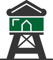 Wachturm kreatives Icon-Design vektor