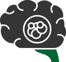 Gehirnkrebs kreatives Icon-Design vektor