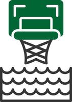 kreatives Icon-Design für Wasserbasketball vektor