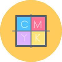 cmyk kreativ ikon design vektor