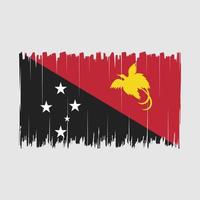 Bürste der Papua-Flagge vektor