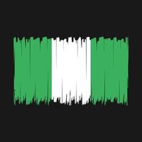 nigeria flagga borsta vektor