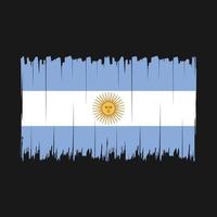 Pinselvektor der argentinischen Flagge vektor