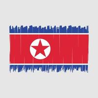 korea flagge bürste vektor