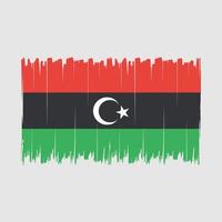 Libyen-Flagge-Pinsel-Vektor vektor