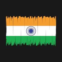 Indien flagga borsta vektor