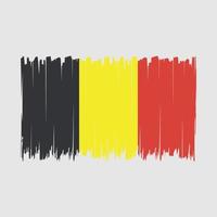 belgien flagga borsta vektor