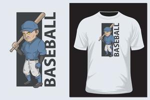 Baseball-T-Shirt im Cartoon-Stil vektor