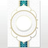 islamisches buchumschlagdesign, al koran buchumschlag, eid ramadan luxusdesign vektor