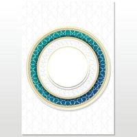 islamisches buchumschlagdesign, al koran buchumschlag, eid ramadan luxusdesign vektor