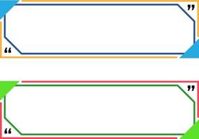 fyrkant linje citat text låda hd Häftigt Färg vektor