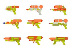 Watergun Flat vektor