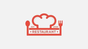 restaurang kock logotyp ikon design illustration vektor