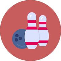 Bowling kreatives Icon-Design vektor