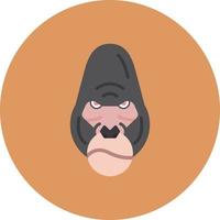 Gorilla kreatives Icon-Design vektor