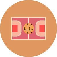 basketboll domstol kreativ ikon design vektor