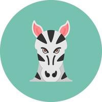 Zebra kreatives Icon-Design vektor