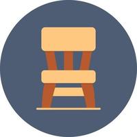 trä- stol kreativ ikon design vektor
