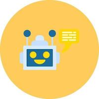 chatbot kreativ ikon design vektor