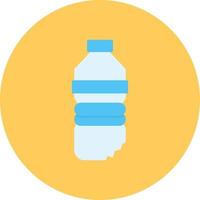 Wasserflasche kreatives Icon-Design vektor