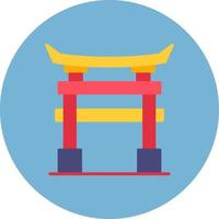 Torii-Tor kreatives Icon-Design vektor