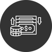 Cashflow kreatives Icon-Design vektor