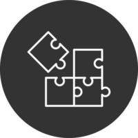 Puzzle kreatives Icon-Design vektor