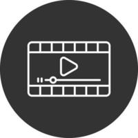 Video-Player kreatives Icon-Design vektor