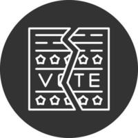 Stimmzettel kreatives Icon-Design vektor