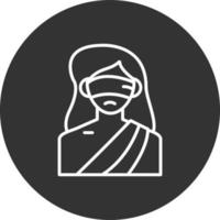 Lady Justice kreatives Icon-Design vektor