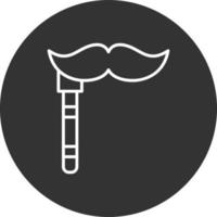 mustasch kreativ ikon design vektor