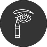 Eyeliner kreatives Icon-Design vektor