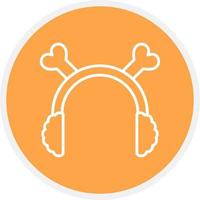 Ohrenschützer kreatives Icon-Design vektor