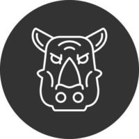 Nashorn kreatives Icon-Design vektor