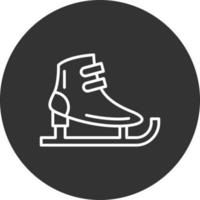 Schlittschuhe kreatives Icon-Design vektor