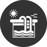 Schwimmbad kreatives Icon-Design vektor