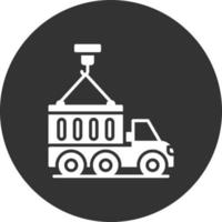 kreatives Icon-Design für Container-LKW vektor