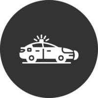 Polizeiauto kreatives Icon-Design vektor