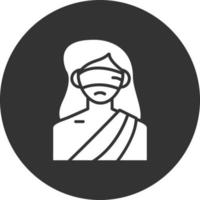 Lady Justice kreatives Icon-Design vektor