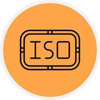 iso kreatives Icon-Design vektor