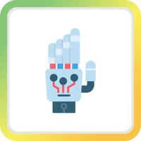 kreatives Icon-Design der Roboterhand vektor