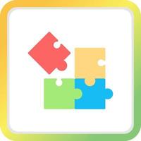 Puzzle kreatives Icon-Design vektor