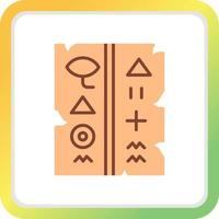 hieroglyf kreativ ikon design vektor